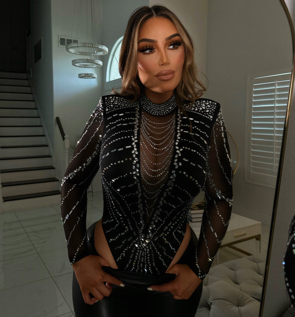 Dubai nights crystal bodysuit