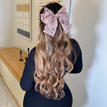 Classy lace bow-Pink