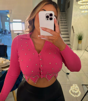 Lovely rhinestone top