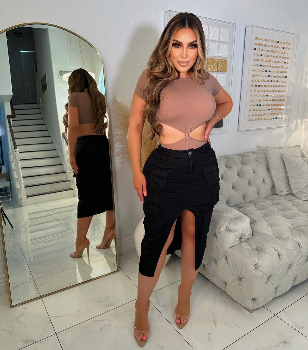 Natty cargo skirt