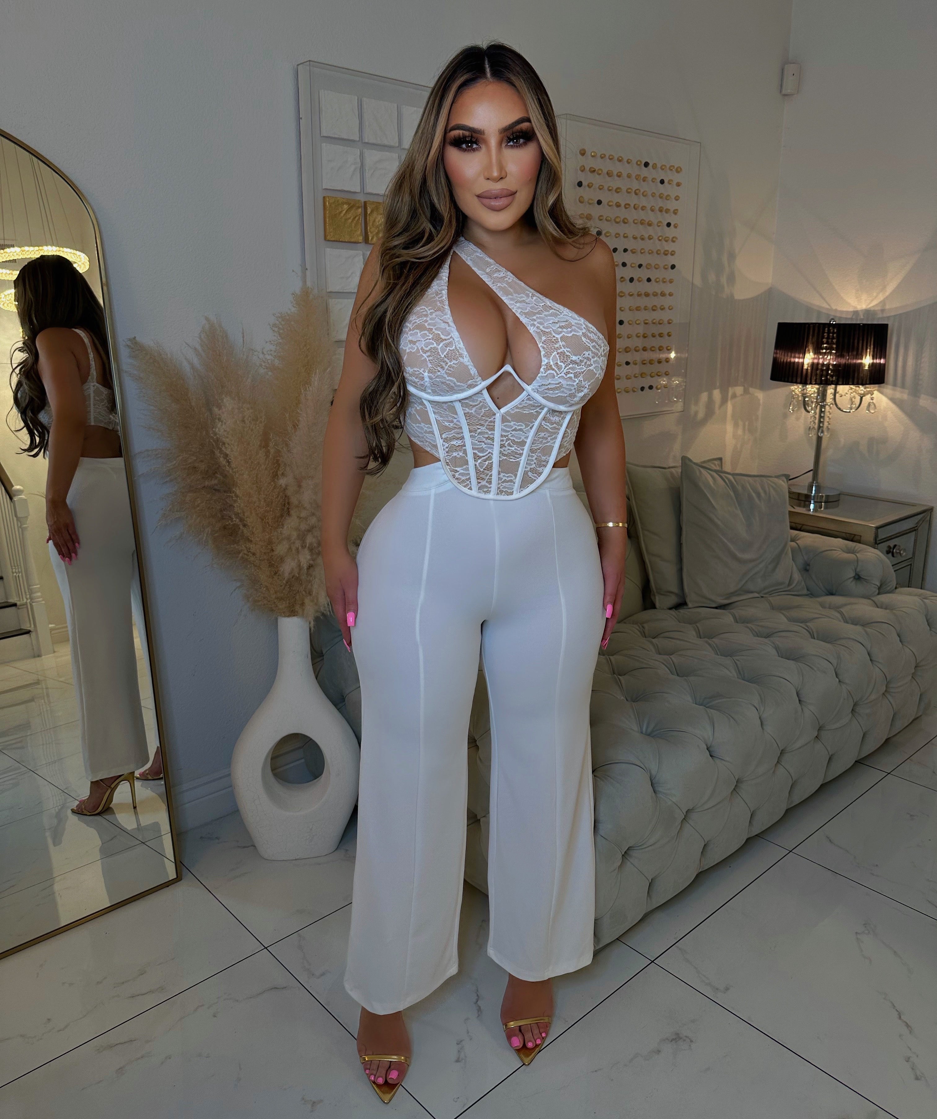 Mirka jumpsuit-Ivory