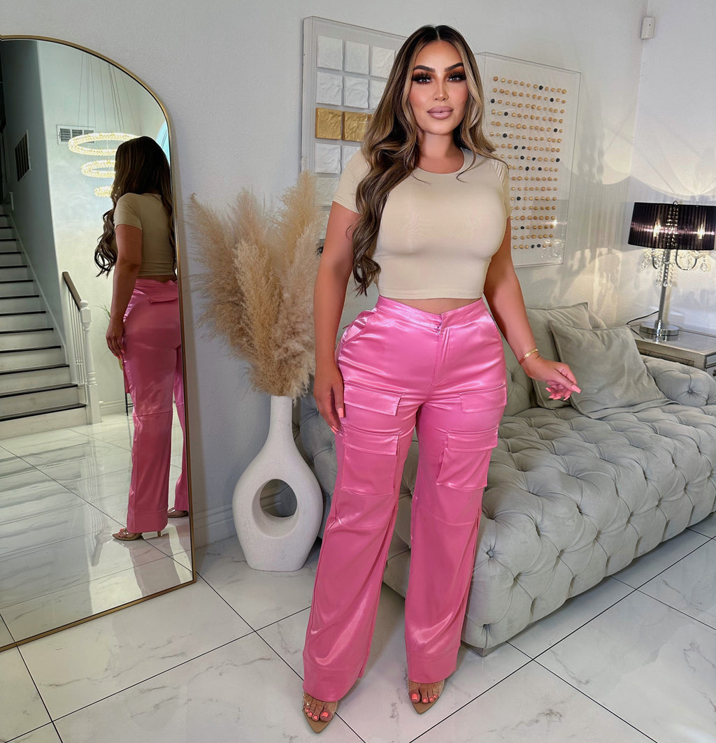 Luxury silky bottoms-Pink