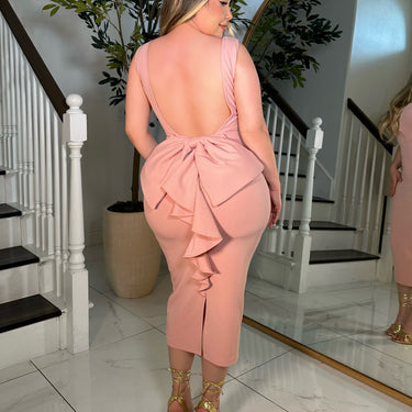 coquette dress-Light pink