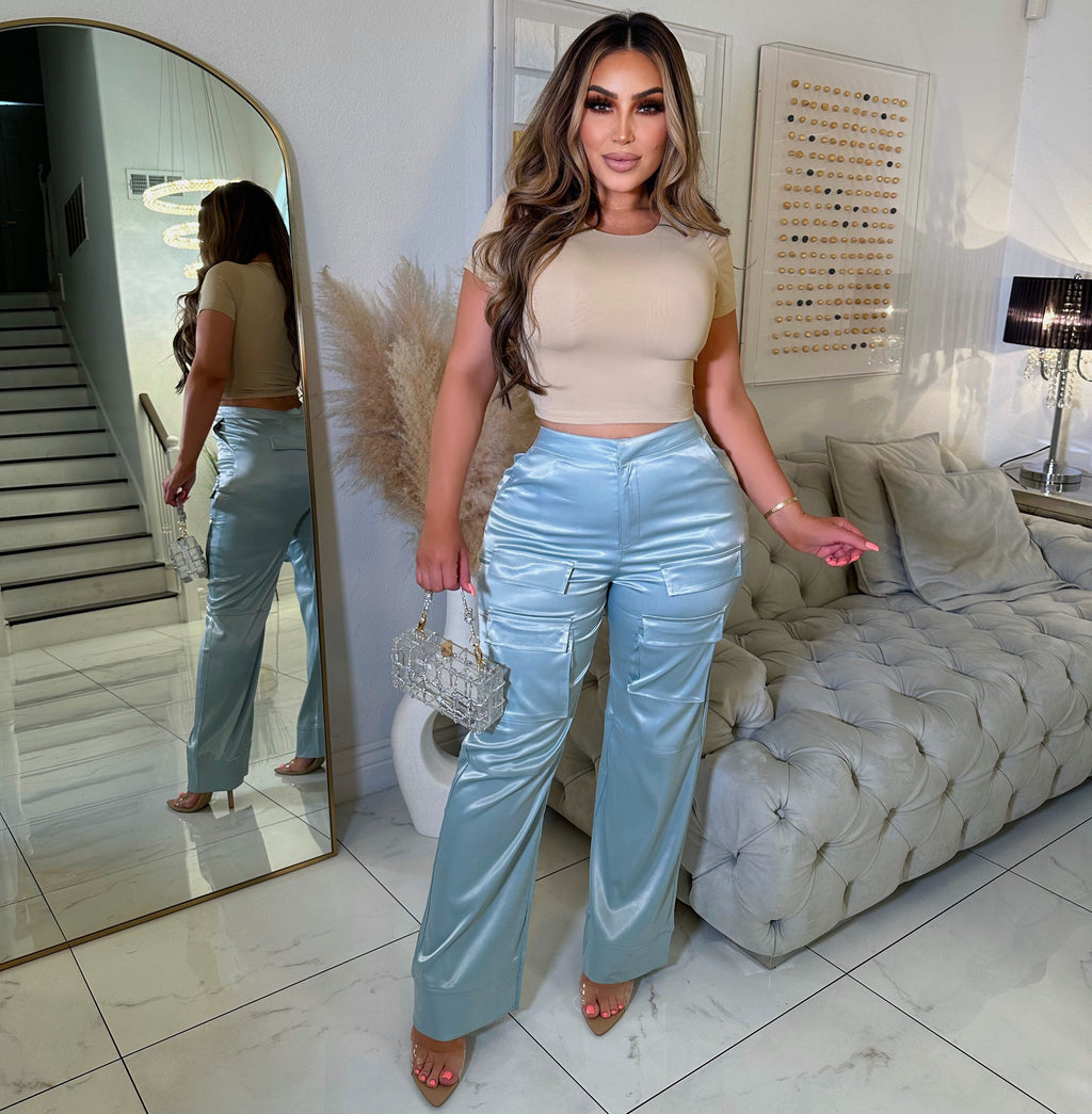 Luxury silky bottoms-Sage