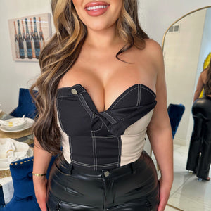 Fahari strapless top
