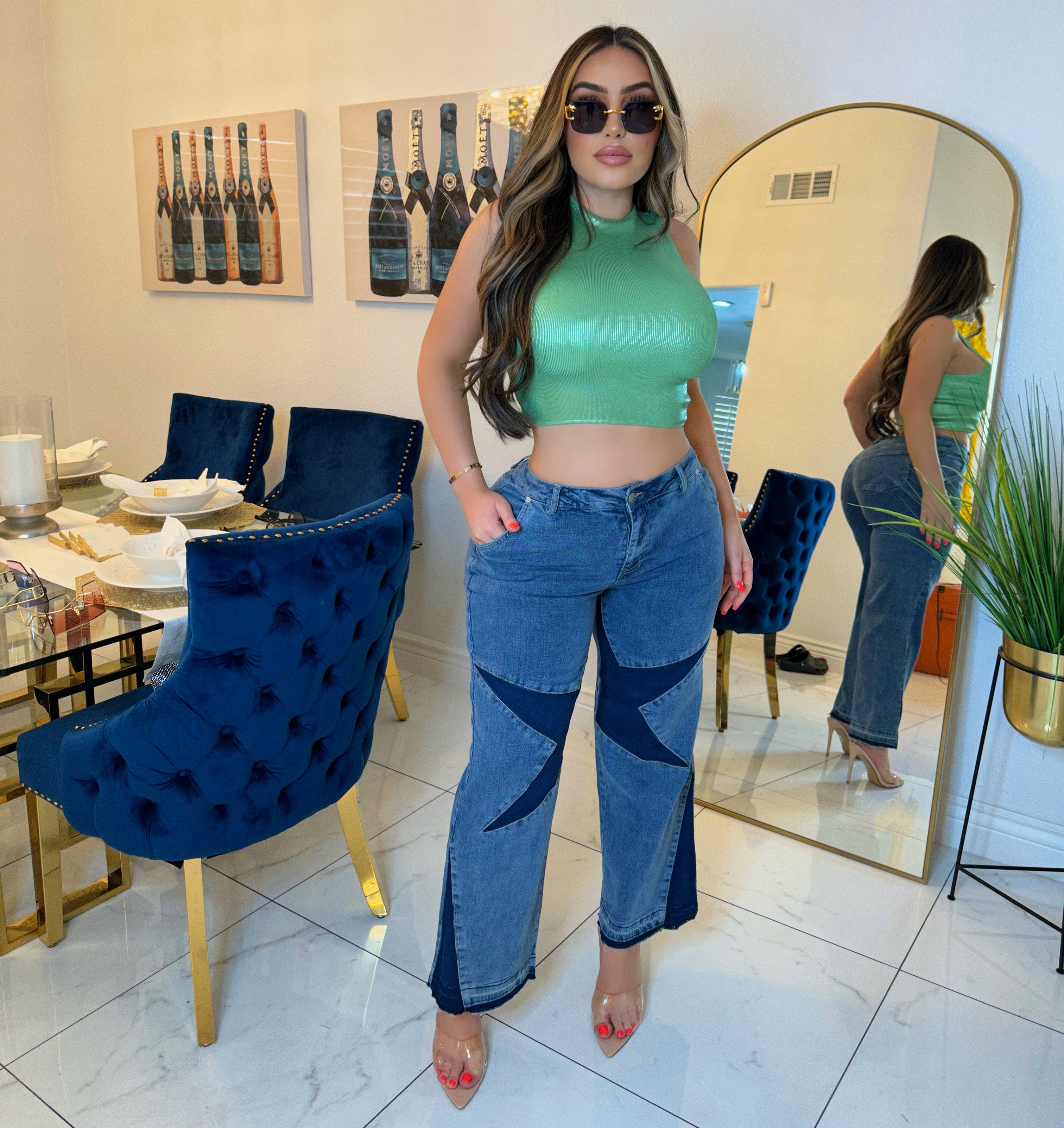 Unique star jeans