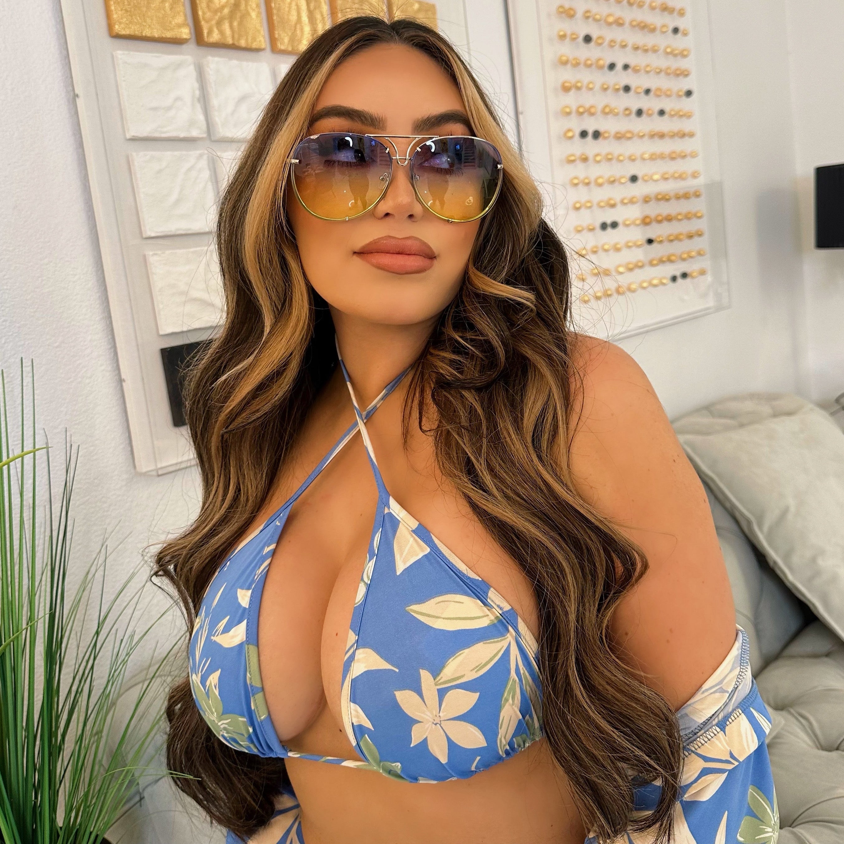 Petris sunglasses-Blue/Yellow