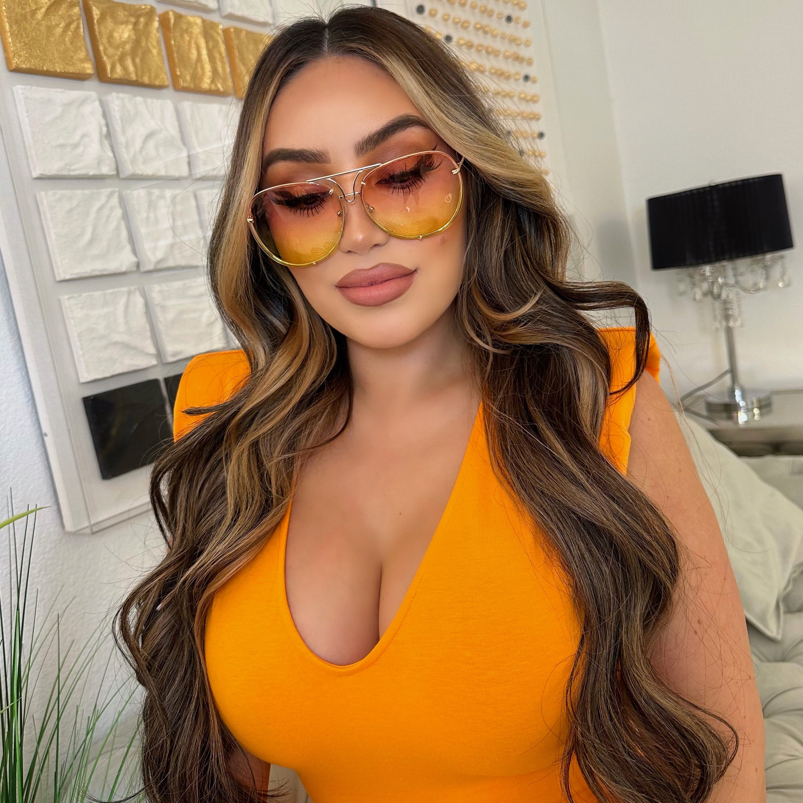 Petris sunglasses-Pink/Yellow