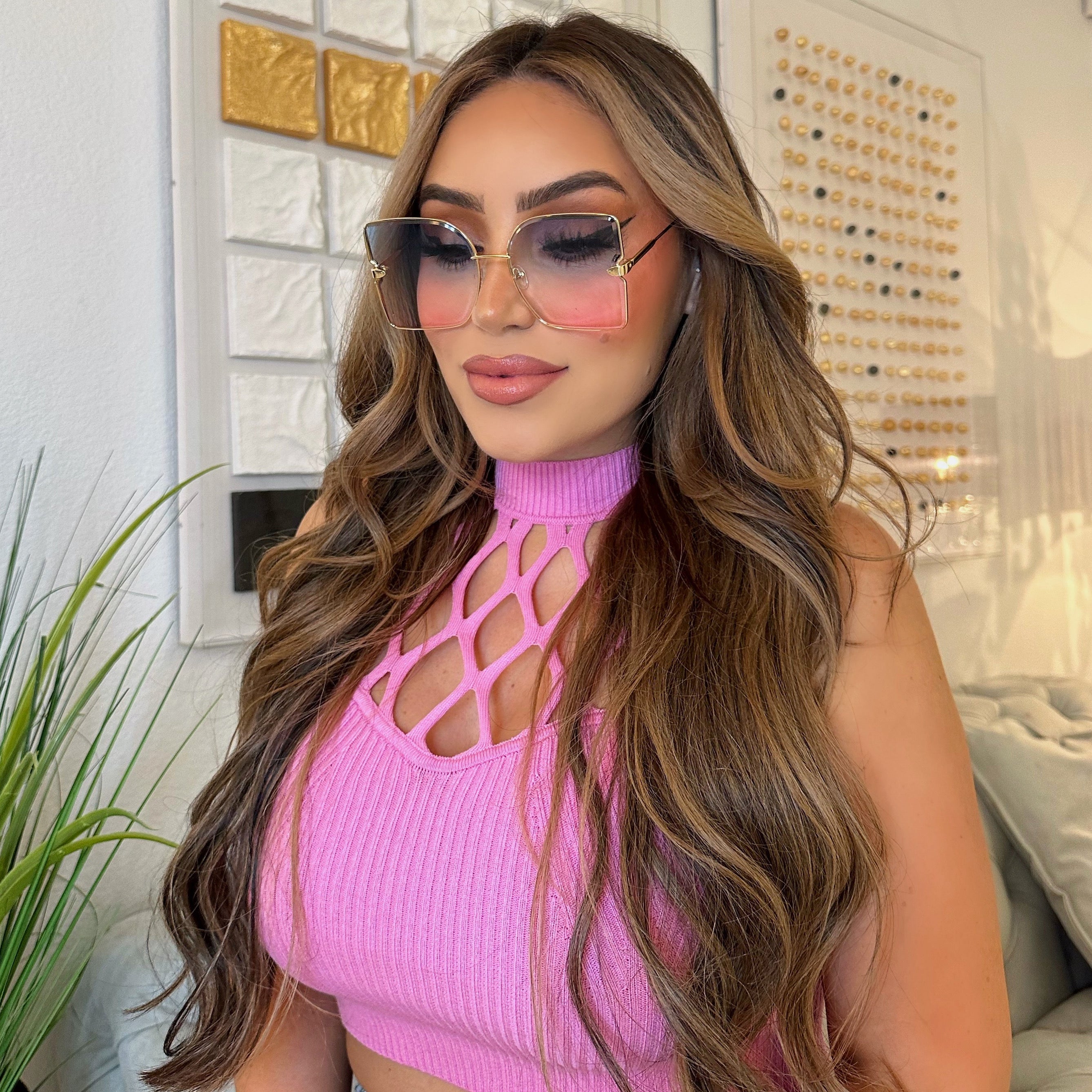Miami mami sunnies-Blue/Pink