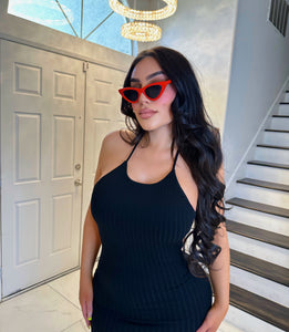 Cat eye sunnies-Red