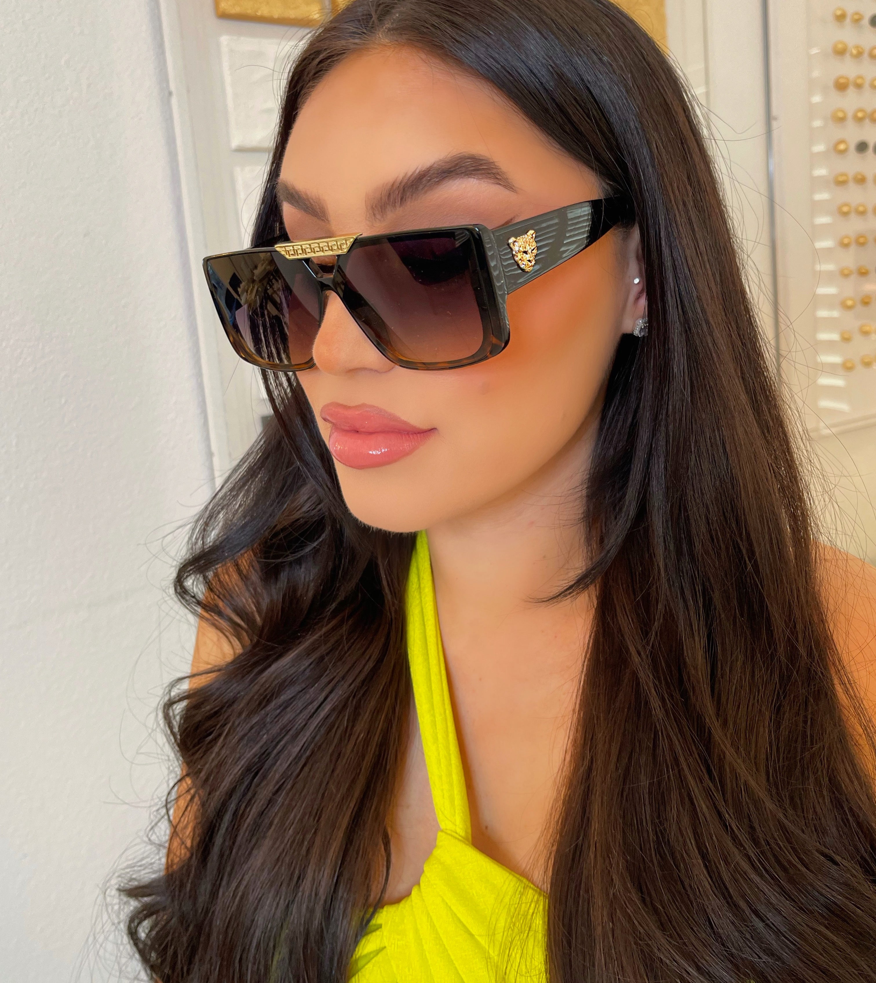 Jaguar sunglasses-Black/Leopard