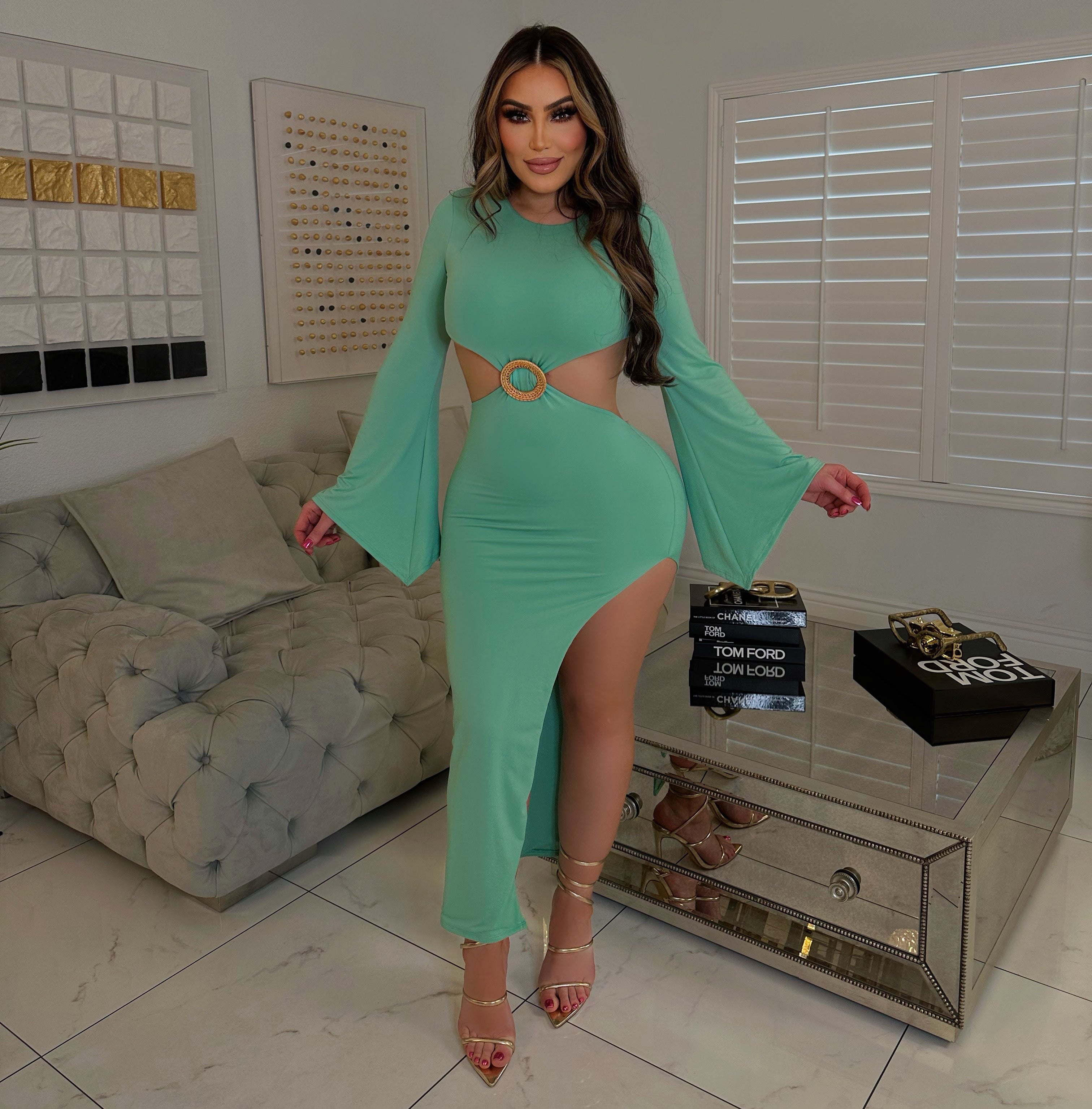 Kendra dress-Mint