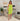 Cabos knit dress-Lime